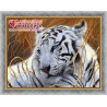 В рамке Белый тигр Алмазная вышивка мозаика АЖ-1401